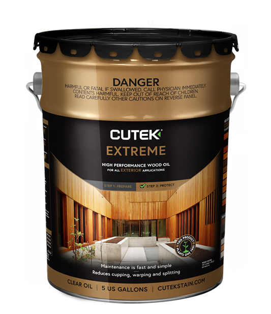 Cutek Extreme High Performance Wood Oil 5-Gallon Container