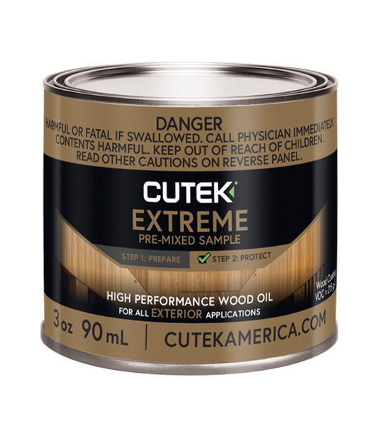 CUTEK Extreme pre-mixed sample for outdoor timber protection
