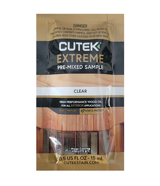 CUTEK® Extreme wood stain sample for outdoor timber protection
