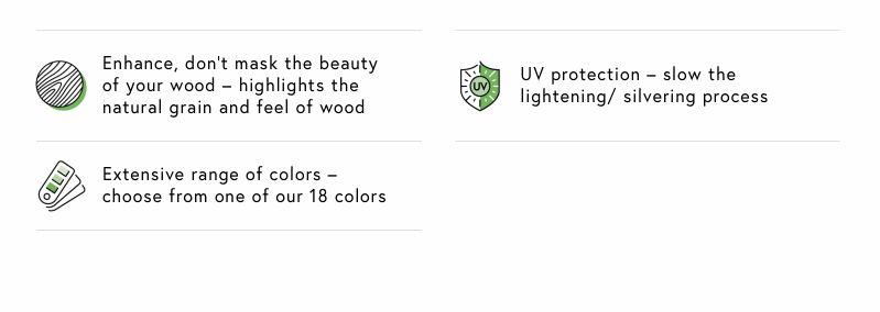 Wood Coating Colors - CUTEK® Color Tones - Accord Stain and Seal