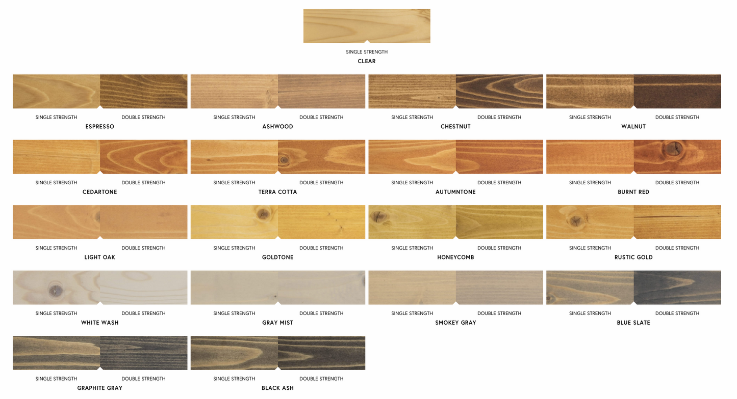 Wood Coating Colors - CUTEK® Color Tones - Accord Stain and Seal
